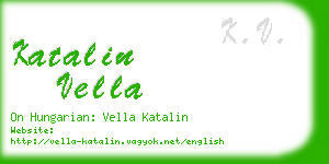 katalin vella business card